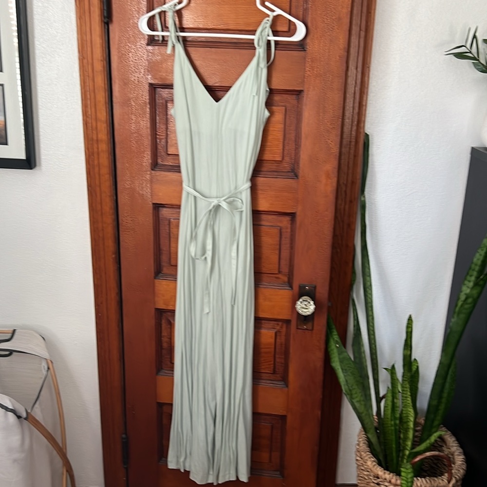 H&M sage green romper